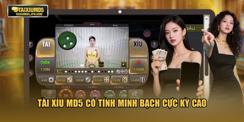 Tài xỉu MD5 có tính minh bạch cực kỳ cao