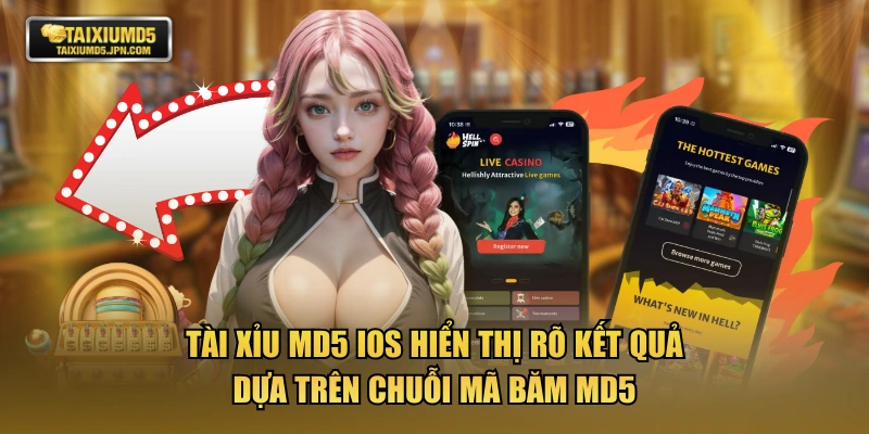 TÀI XỈU MD5 iOS hiển thị rõ kết quả dựa trên chuỗi mã băm MD5
